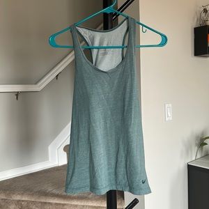Green Nike Dri-Fit Tank Top Racerback
